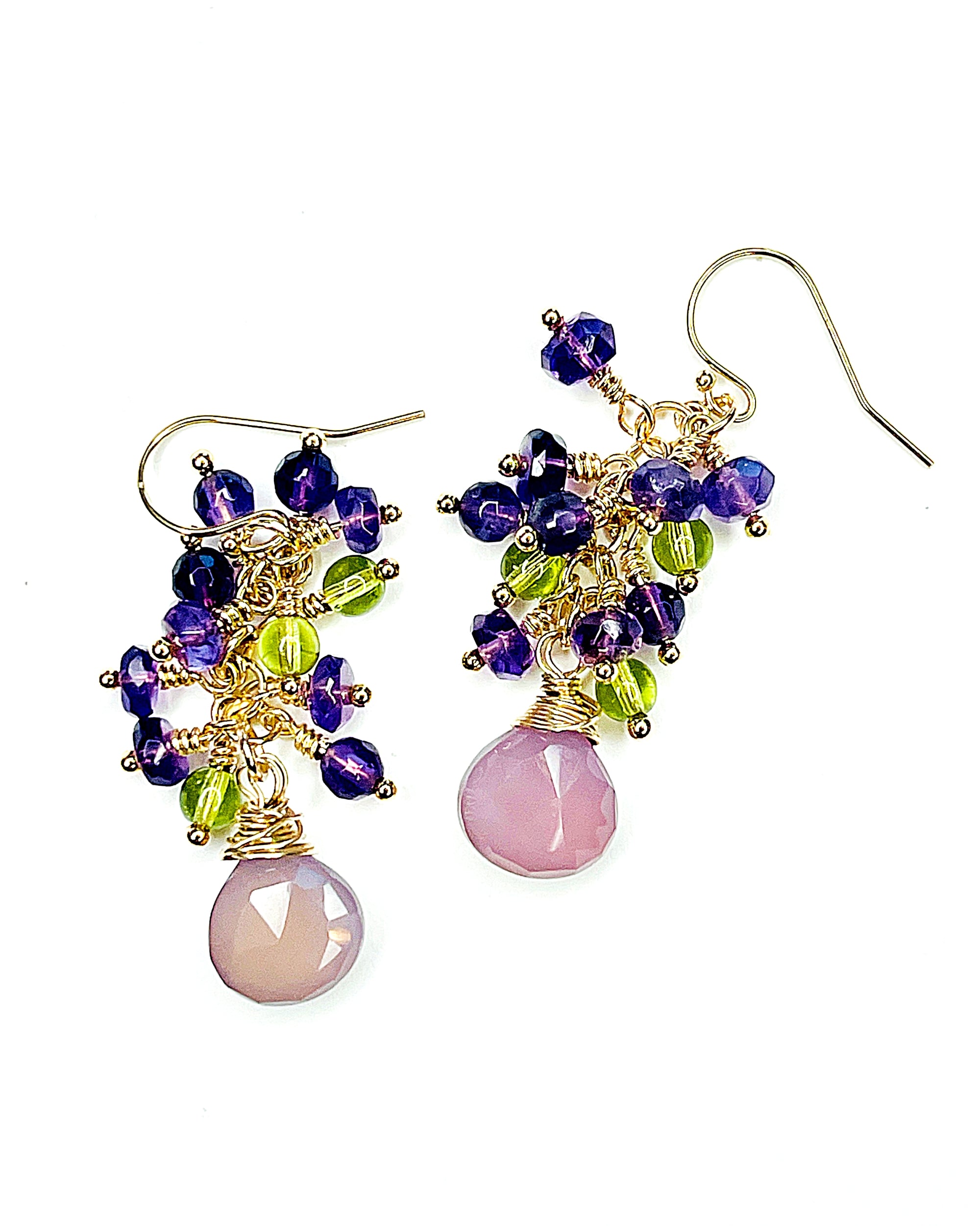 Designer Amethyst hotsell Dangler Earrings