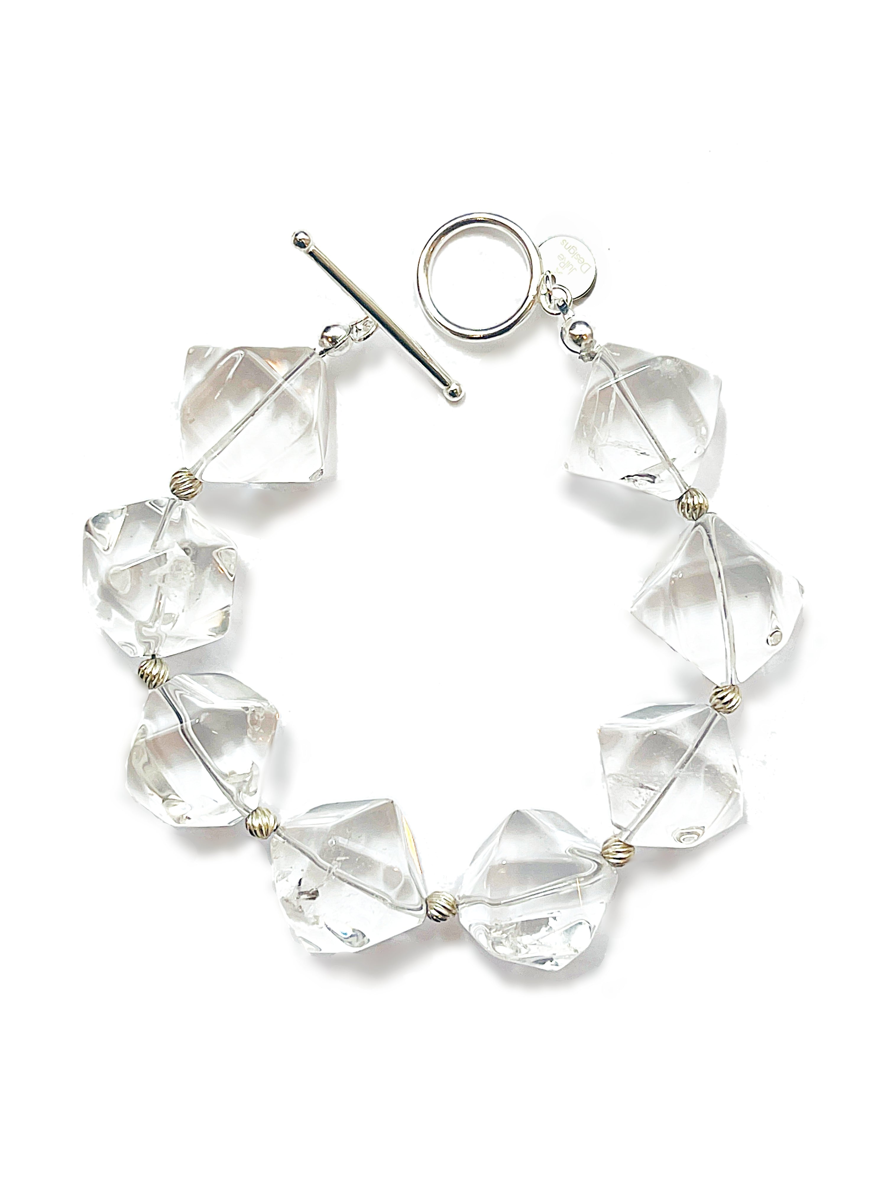 Chunky Crystal Quartz 2024 statement bracelet