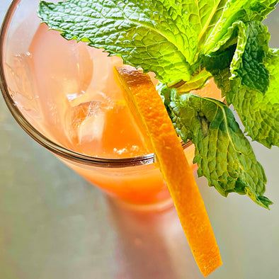 Colorful Mocktails: Blood Orange Ginger Iced Tea