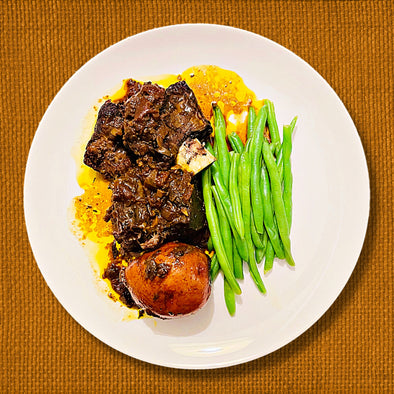 Colorful Eats: Wine-Braised Short Ribs With Potatoes