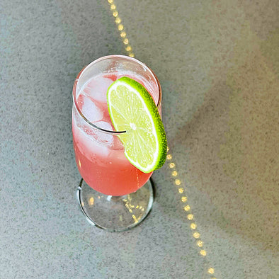 Colorful Mocktails: Prickly Pear Pink Champagne
