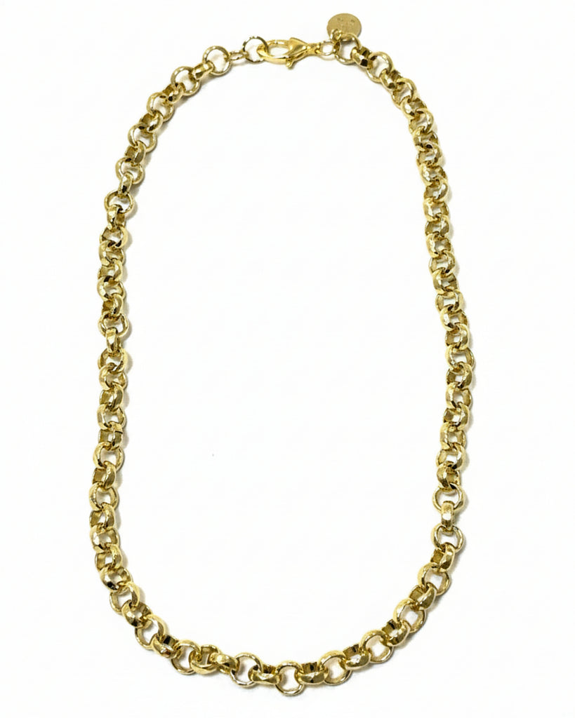 18K Gold Filled Rolo Chain Necklace