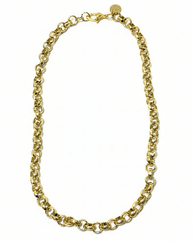18K Gold Filled Rolo Chain Necklace