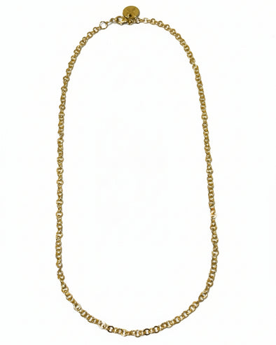 24K Gold Filled Tiny Rolo Chain Necklace
