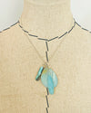 Amazonite Charm Pendant Necklace