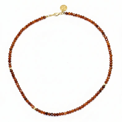 Beaded Necklace in Carnelian