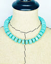 Chroma Riche Turquoise Magnesite Collar Necklace