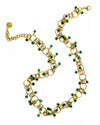 Color Drip Necklace in Green Onyx