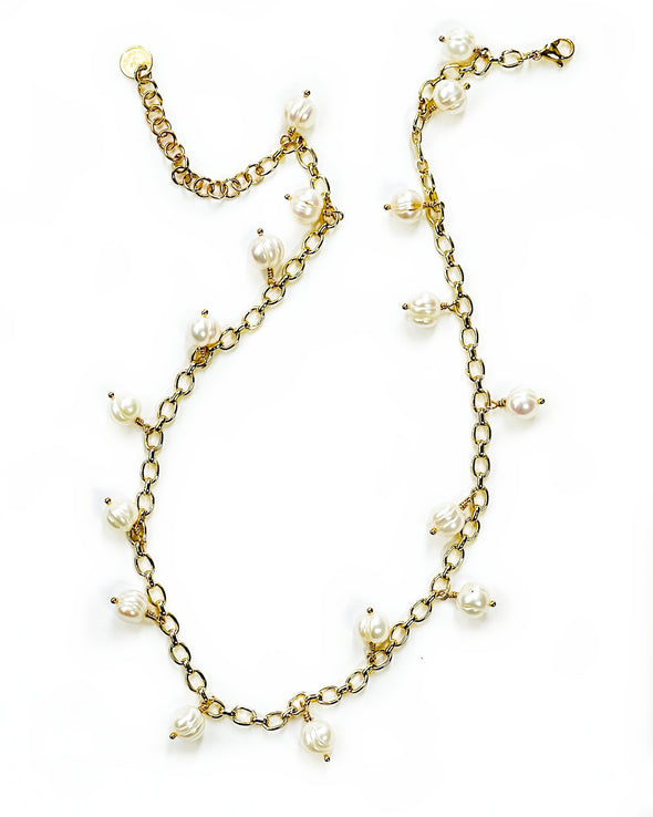 Freshwater Popcorn Pearl Necklace