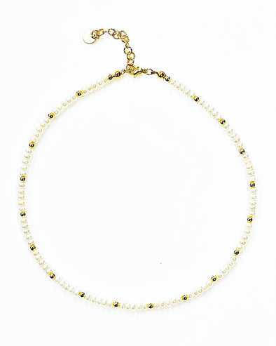 Freshwater Pearl Rondelle Necklace