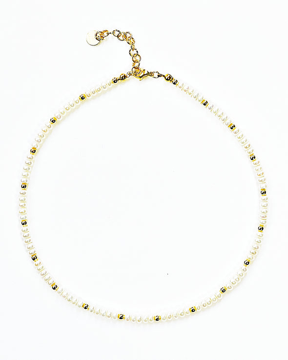 Freshwater Pearl Rondelle Necklace