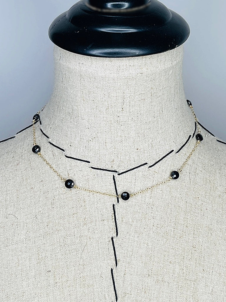 Garnet Coin Station Necklace – JulRe Designs Studio