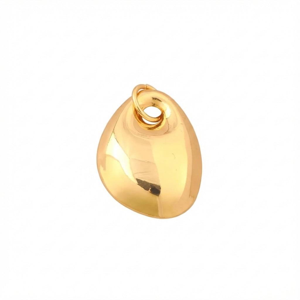 Gold Plump Oval Charm
