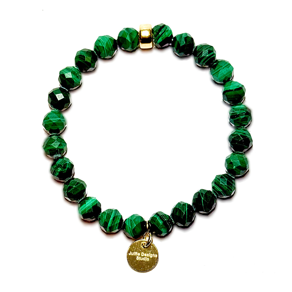 Palette Bracelet in Malachite