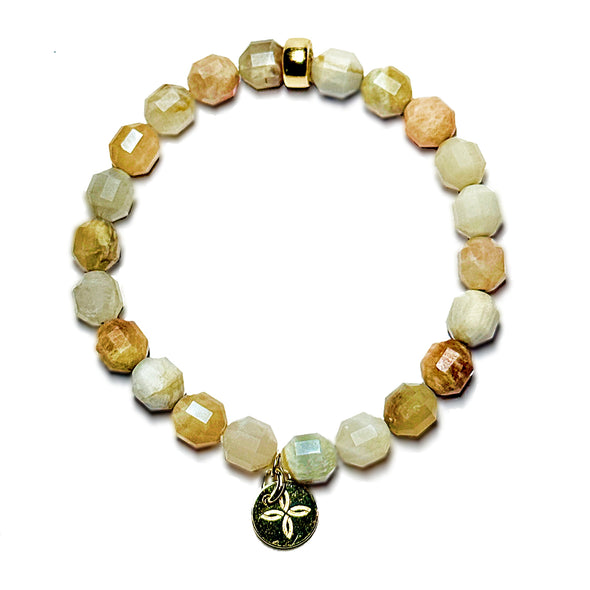 Palette Bracelet in Mixed Moonstone