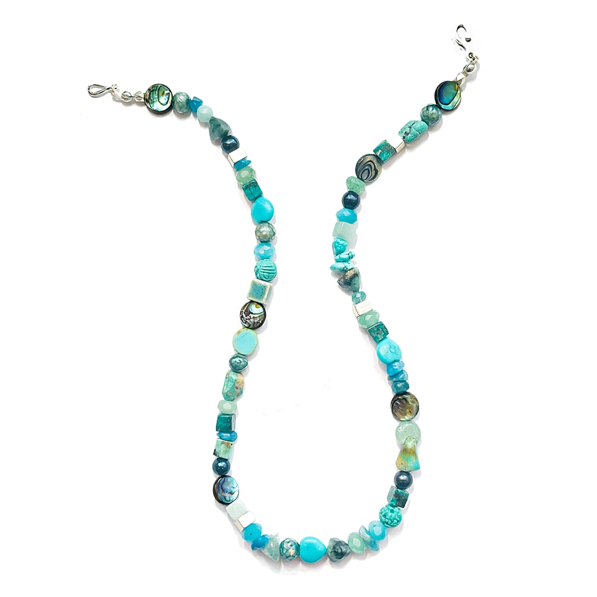 Multi Stone Necklace in Turquoise (Small) – JulRe Designs Studio