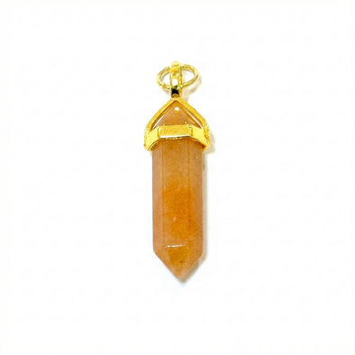 Orange Aventurine Point Charm