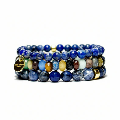 Palette Bracelet Set Blue Mix
