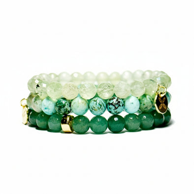 Palette Bracelet Set Green Mix