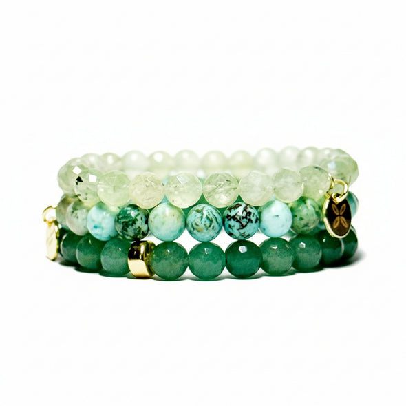 Palette Bracelet Set Green Mix