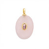 Rose Quartz Oval Charm