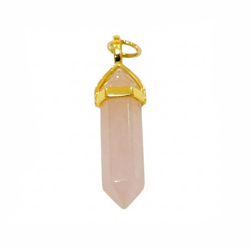 Rose Quartz Point Charm