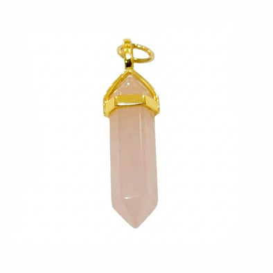 Rose Quartz Point Charm