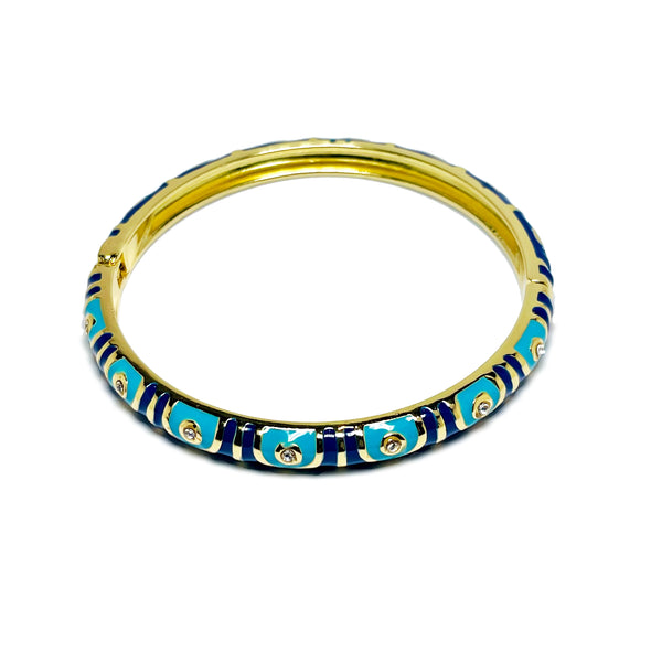 Ariana Bracelet in Navy Blue and Turquoise