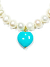 Beach House Necklace in Sleeping Beauty Turquoise and Freshwater Pearls