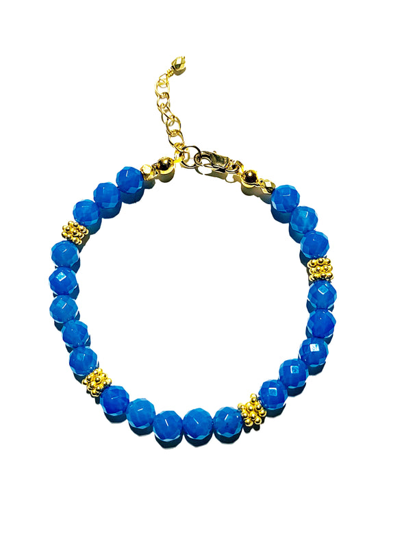 Brilliante Bracelet in Blue Agate