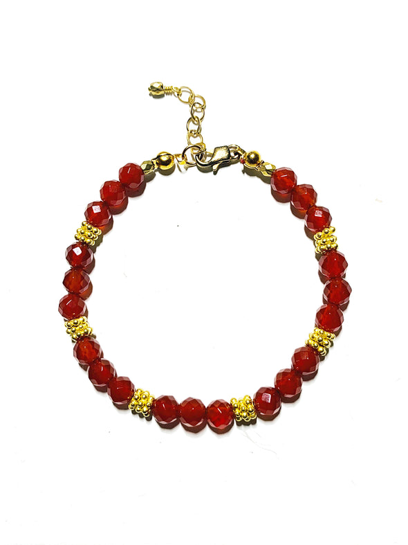 Brilliante Bracelet in Red Agate