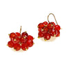 Brilliante Earrings in Red Agate - JulRe Designs LLC