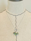 Gemstone Charm Toggle Necklace