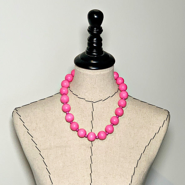 Gumball Necklace No. 1 in Light Pinks - JulRe Designs LLC