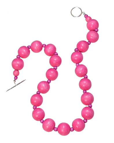 Gumball Necklace No. 1 in Light Pinks - JulRe Designs LLC