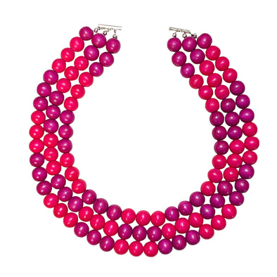 Gumball Necklace No. 3 in Pinks - JulRe Designs LLC