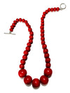 Gumball Necklace No. 3 in Red - JulRe Designs LLC