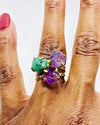 Raw Luxe Emerald Ring