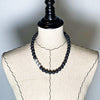 Lava Love Necklace No. 2 in Black and Silver - JulRe Designs LLC