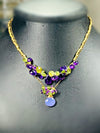 Lavender Love Cluster Necklace