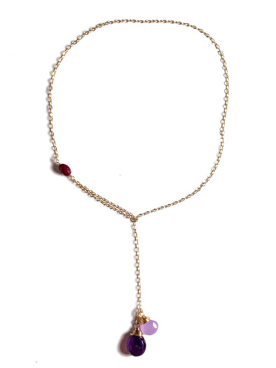 Modern Lariat Necklace No. 3 - JulRe Designs LLC