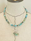 Multi Stone Necklace in Turquoise (Large)