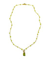 Raw Luxe Peridot Necklace