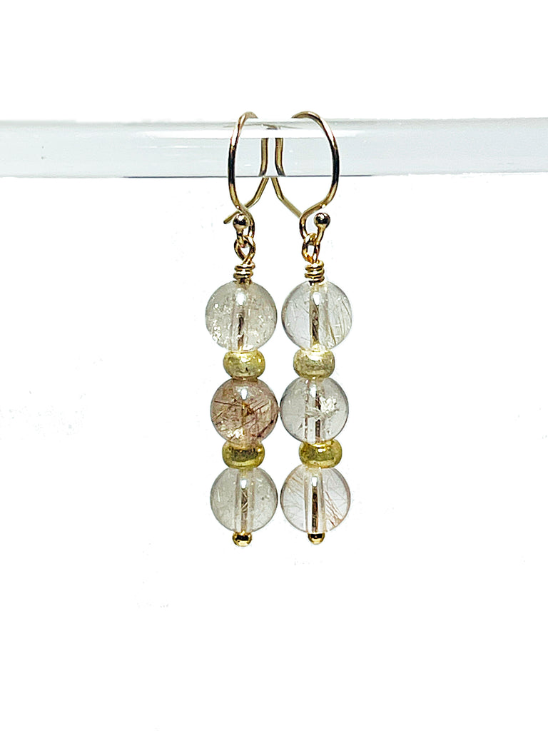Archive Rutilated Quartz Earrings
